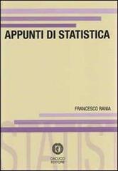 Appunti di statistica di Francesca Rania edito da Cacucci