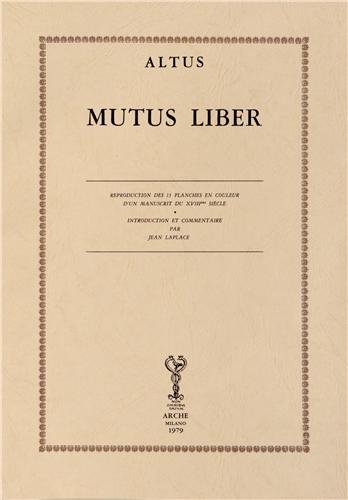 Mutus liber (rist. anast. 1760) di Altus edito da Arché