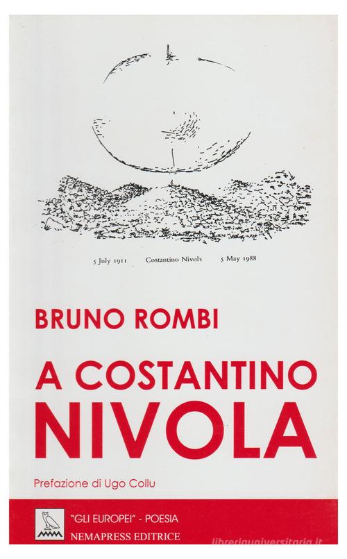 A Costantino Nivola. Testo inglese a fronte di Bruno Rombi edito da Nemapress