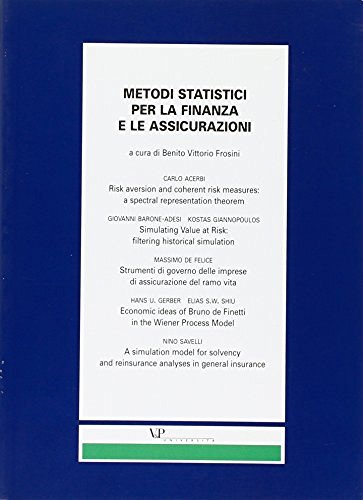 Metodi statistici per la finanza e le assicurazioni edito da Vita e Pensiero