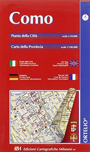 Como. Pianta della città 1:10.000. Carta della provincia 1:100.000 edito da Edizioni Cart. Milanesi