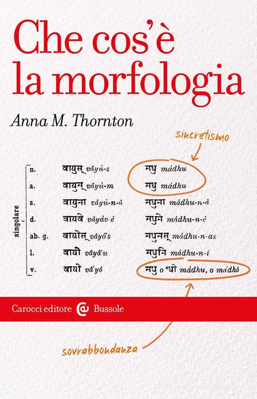 Che cos'e' la morfologia di Anna Maria Thornton edito da Carocci