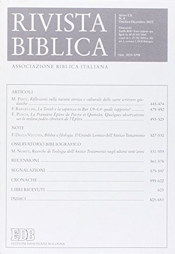 Rivista biblica (2012) vol.2 edito da EDB