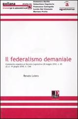 Il federalismo demaniale di Renato Loiero edito da Dike Giuridica