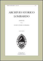 Archivio storico lombardo. Giornale della società storica lombarda (2010) edito da Cisalpino