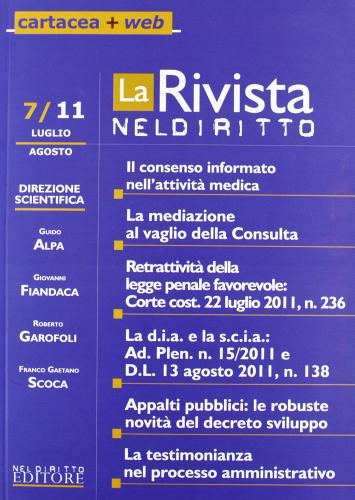 La rivista di Neldiritto (2011) edito da Neldiritto.it