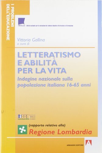 Letteratismo e abilità. Lombardia di Vittoria Gallina edito da Armando Editore