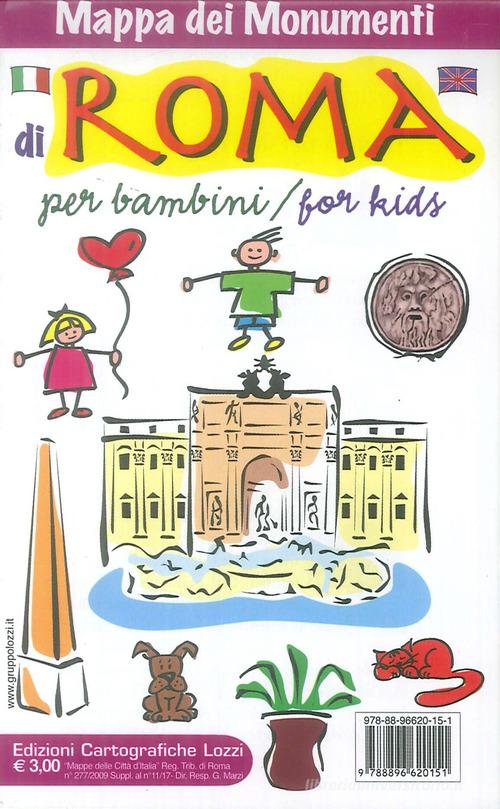 Mappa di Roma per bambini-For kids. Ediz. bilingue edito da Edizioni Cartografiche Lozzi