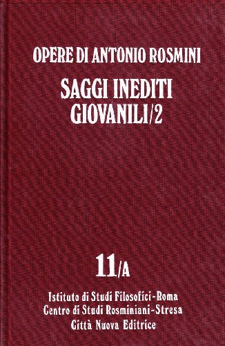 Opere vol.11.2 di Antonio Rosmini edito da Città Nuova