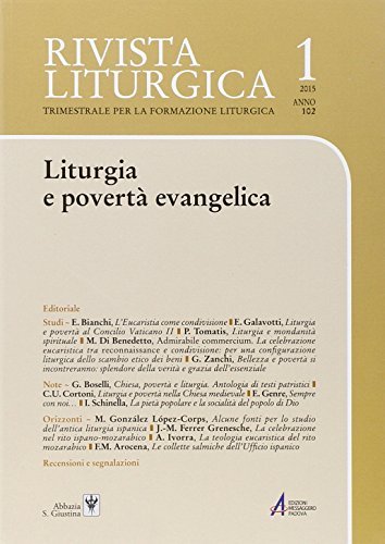 Rivista liturgica (2015) vol.1 edito da EMP