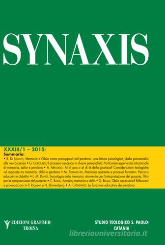 Sinaxis (2015) vol.33 edito da Grafiser