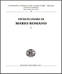 Studi in onore di Mario Romano edito da Jovene
