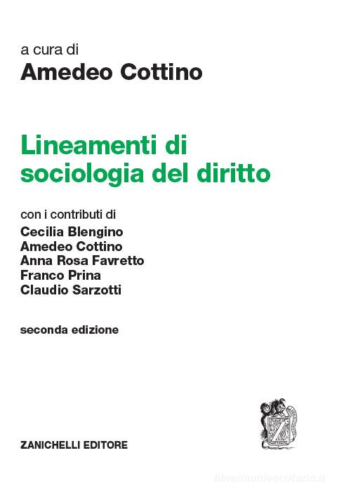 Lineamenti di sociologia del diritto edito da Zanichelli