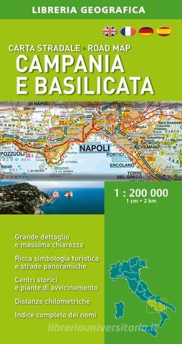 Campania e Basilicata 1:200.000 edito da Libreria Geografica