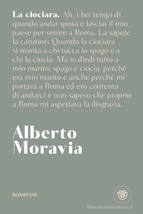 Libro La ciociara di Alberto Moravia Tascabili narrativa di Bompiani