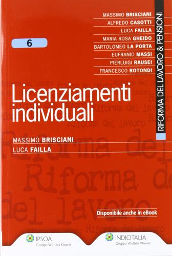 Licenziamenti individuali di Massimo Brisciani, Luca Failla edito da Ipsoa