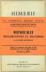 Himerii declamationes et orationes di Imerio edito da Ist. Poligrafico dello Stato