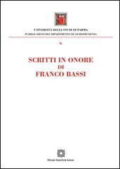 Scritti in onore di Franco Bassi edito da Edizioni Scientifiche Italiane