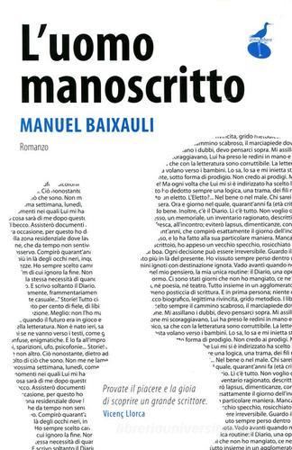 L' uomo manoscritto di Manuel Baixauli edito da Atmosphere Libri