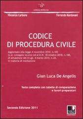 Codice di procedura civile di G. Luca De Angelis edito da Dike Giuridica
