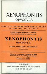 Xenophontis opuscula di Senofonte edito da Ist. Poligrafico dello Stato