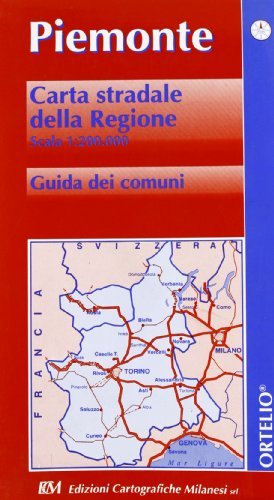 Piemonte. Carta stradale della regione 1:200.000 edito da Edizioni Cart. Milanesi