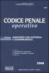 Codice penale operativo annotato con dottrina e giurisprudenza edito da Edizioni Giuridiche Simone