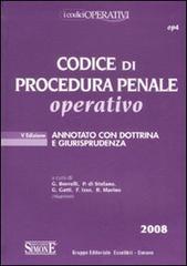 Codice di procedura penale operativo edito da Edizioni Giuridiche Simone