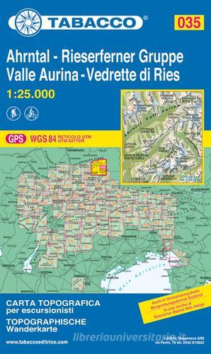 Valle Aurina. Vedrette di Ries 1:25.000 edito da Tabacco