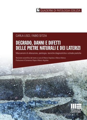 Degrado, danni e difetti delle pietre naturali e dei laterizi di Carla Lisci, Fabio Sitzia edito da Maggioli Editore