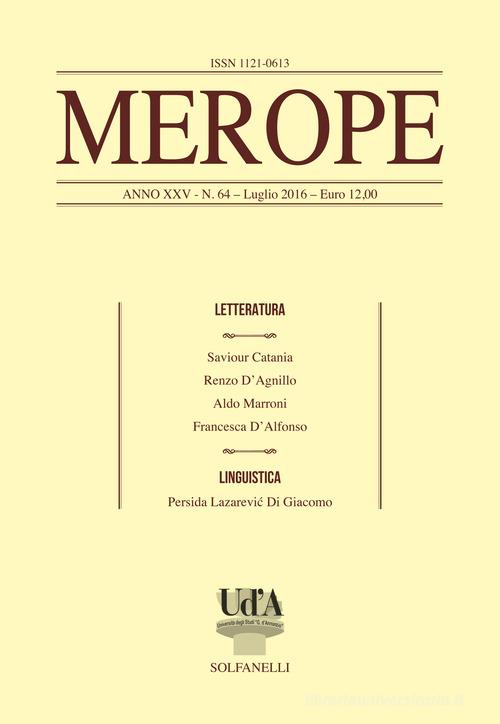 Merope vol.64 edito da Solfanelli