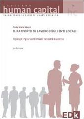 Il rapporto di lavoro negli enti locali di Paola M. Menni edito da EDK Editore