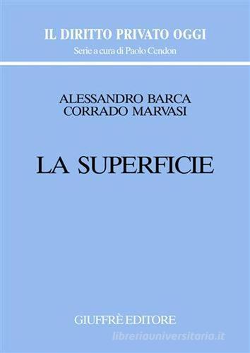 La superficie di Alessandro Barca, Corrado Marvasi edito da Giuffrè