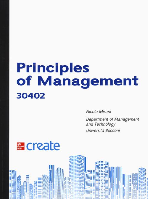 Corso di principles of management edito da McGraw-Hill Education