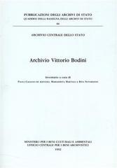 Archivio Vittorio Bodini. Inventario edito da Ministero Beni Att. Culturali