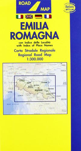 Emilia Romagna 1:300.000 edito da Belletti