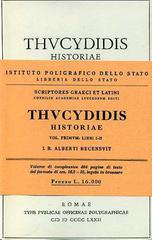 Thucydidis historiae vol.1 di Tucidide edito da Ist. Poligrafico dello Stato