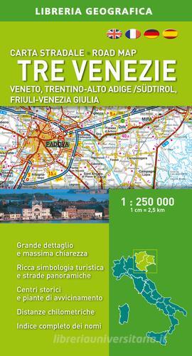 Tre Venezie 1:250.000 edito da Libreria Geografica