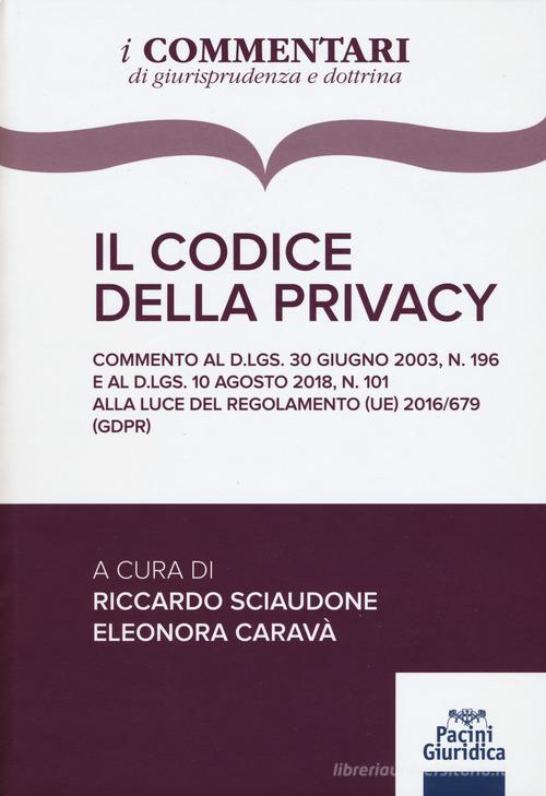 Il codice della privacy edito da Pacini Giuridica