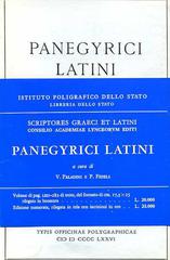 Panegyrici latini edito da Ist. Poligrafico dello Stato