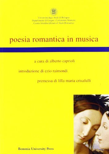 Poesia romantica in musica edito da Bononia University Press