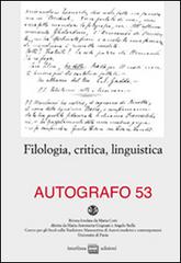 Filologia, critica, linguistica edito da Interlinea