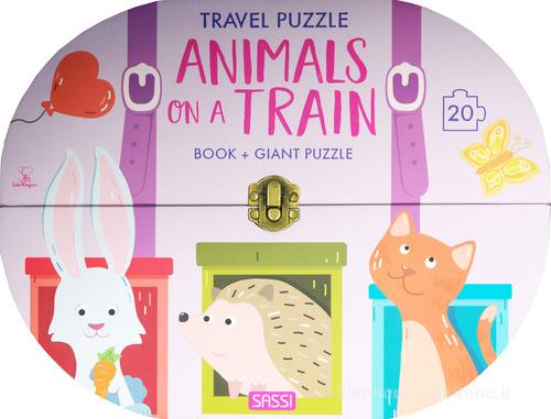 Animals on a train. Travel puzzle. Ediz. a colori. Con puzzle di Ester Tomè edito da Sassi