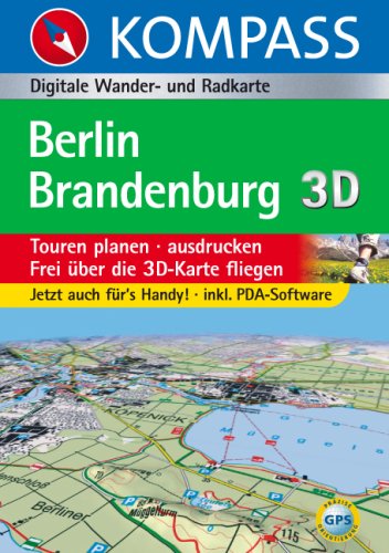 Carta digitale n. 4252. Germania. Berlin-Brandenburg. DVD-ROM digital map edito da Kompass