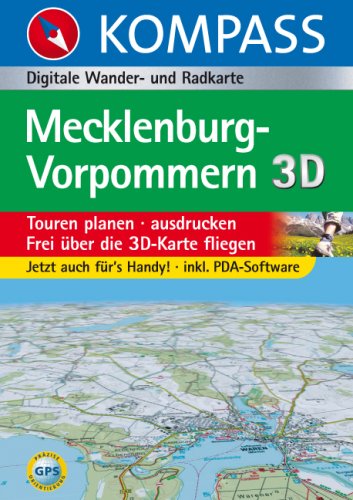 Carta digitale n. 4253. Germania. Mecklenburg-Vorpommern. DVD-ROM digital map edito da Kompass