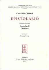 Epistolario vol.20 di Camillo Cavour edito da Olschki