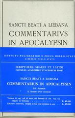 Commentarius in Apocalypsin vol.2 di Beato di Liebana edito da Ist. Poligrafico dello Stato