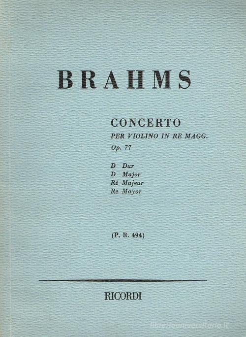 Brahms opera 77. Doppia morte in agguato di Angelo Caroli edito da Piazza D.