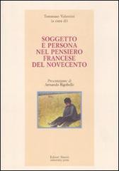 Soggetto e persona nel pensiero francese del Novecento edito da Editori Riuniti Univ. Press