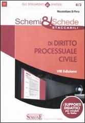 Schemi & schede staccabili di diritto processuale civile di Massimiliano Di Pirro edito da Edizioni Giuridiche Simone